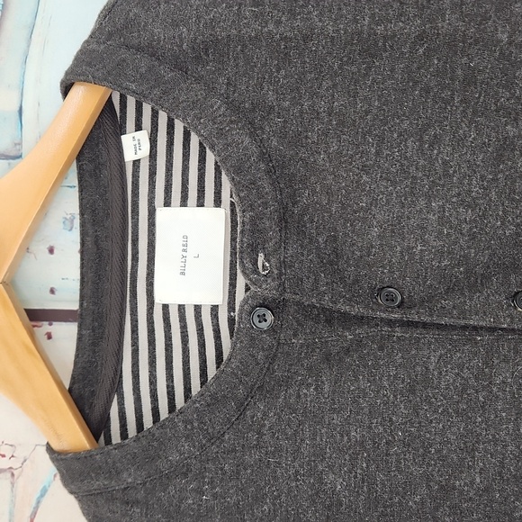 Billy Reid Henley Sweater - Picture 2 of 7